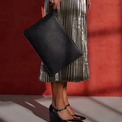 Sale Large Zip Pouch Leather Goods